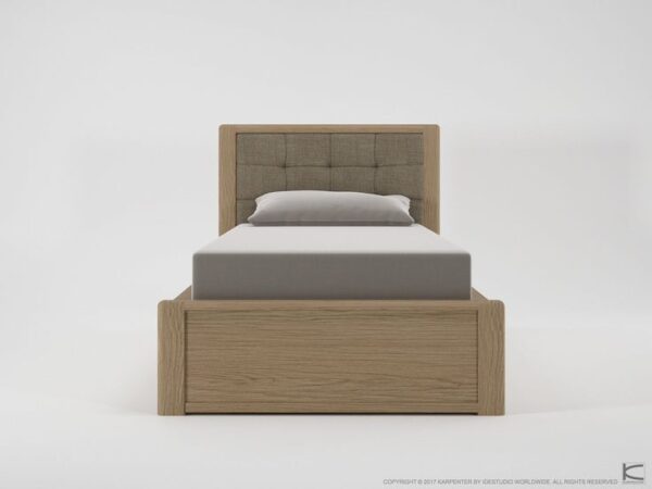 Single Bed with Headboard Storage – Compact & Smart Organizer Bed