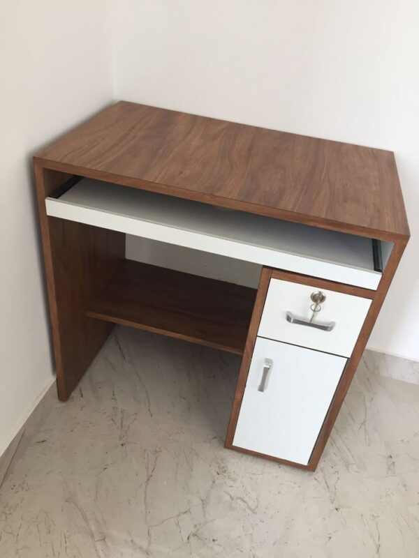 Compact Wooden Study Table with Storage Drawers