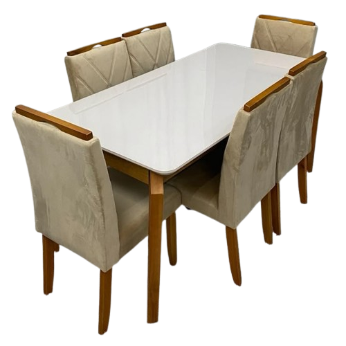 Six Seater Ceramic Top Dining Set