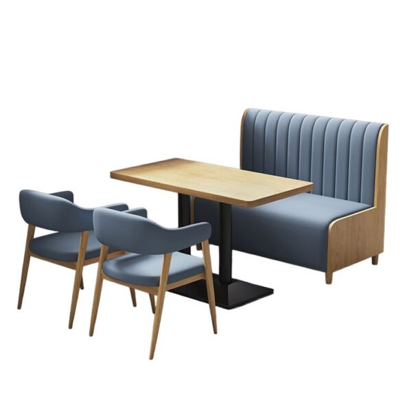 Stylish Wall-Mounted Booth Seating Set for Restaurants and Cafes