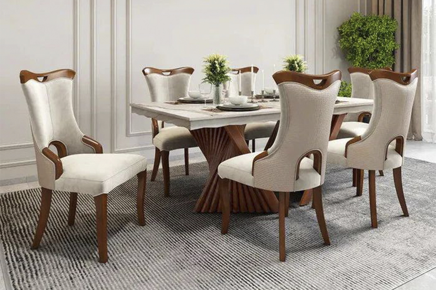 6 Seater Dining Table