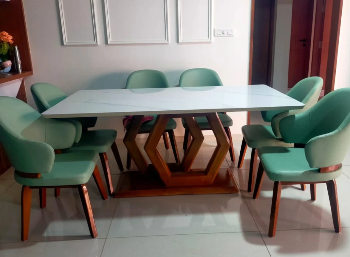italian marble dining table set, 4,6,8 seater dining table set, italian marble dining table set in ahmedabad